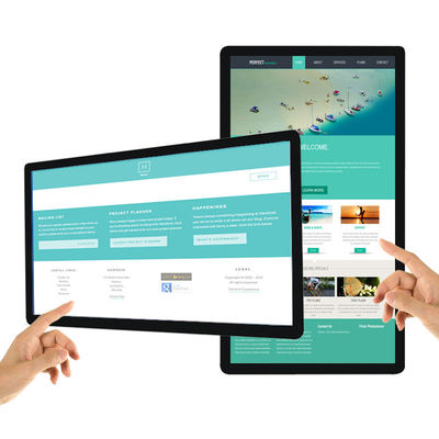 China 43inch LCD advertising monitor Wall Mounted android wifi Ir Touch supplier