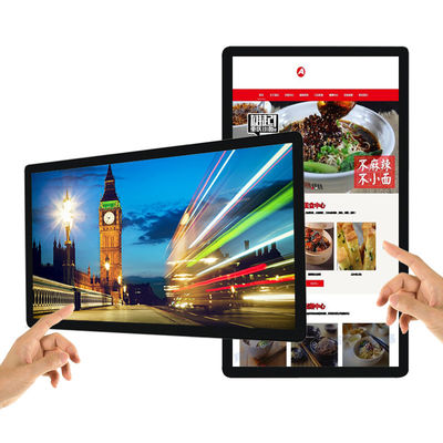 China 49 55 65 inch wall mount LCD interactive advertising touch digital signage screen supplier
