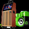 China Portable mini karaoke speaker supply 10 inch super bass mobile trolley speaker with screen 15 inch LCD for outdoors supplier