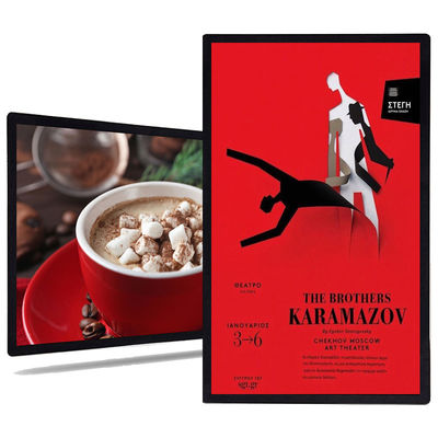 55 inch tv display ultra slim small bezel LCD advertising digital signage supplier