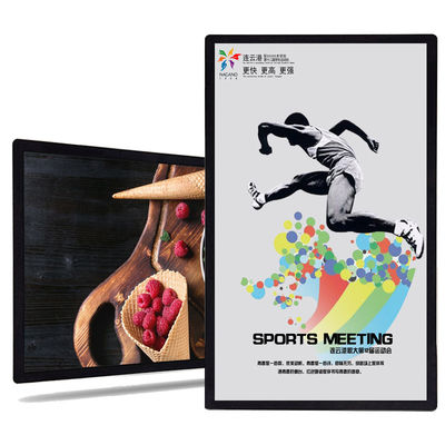32 inch ultra slim enclosure designed indoor wall advertising machine wall mount advertising player supplier