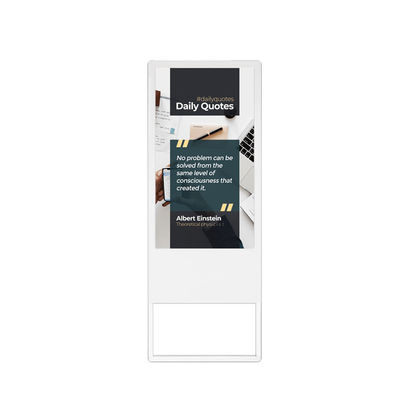 43 Inch Flat Glass Advertising Equipment LED Advertising Display For Company Culture Spread supplier