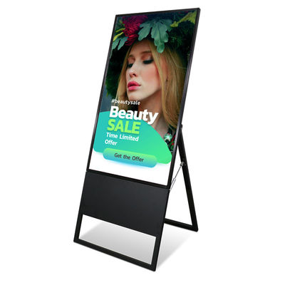 43 Inch Flat Glass Advertising Equipment LED Advertising Display For Company Culture Spread supplier