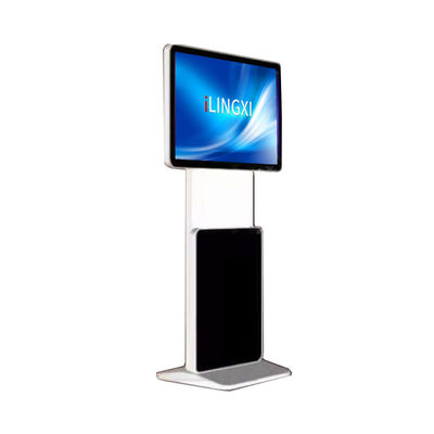43 inch 1000 nits high brightness rotate floor standing qled lcd window display supplier