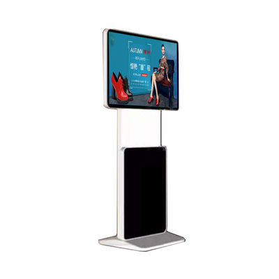 Material benefit 55 inch lcd rotary digital signage stainless steel stands building kiosk supplier