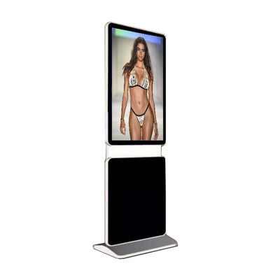 Material benefit 55 inch lcd rotary digital signage stainless steel stands building kiosk supplier