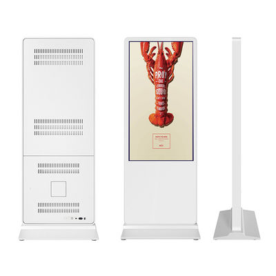 Floor Standing Indoor 43 inch Android System LCD Screen Rotating Video Kiosk Digital Display supplier