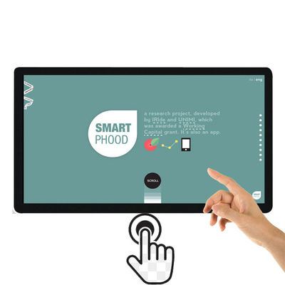 43 inch wifi android indoor wall mounted Icd interactive smart touch screen display supplier