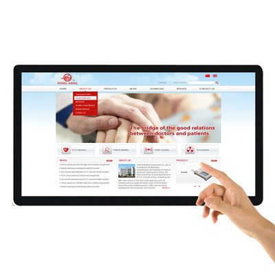 Long Service Life wall mounted android digital signage display 18.5" 19inch LCD all in one pc touch screen supplier