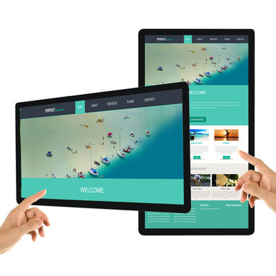 55 inch wall mounted windows system 4K FHD touch screen lcd advertising player TV advertising light boxes supplier