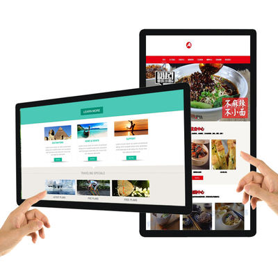 21.5 inch large lcd interactive touch screen monitor indoor wall mounted digital signage supplier