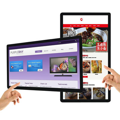 32 to 65 inch Wall Mounted LCD Advertising Display Interactive Advertising player IR Touch Screen supplier