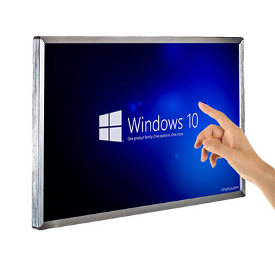 lcd advertising player digital signage double touch advertising display supplier