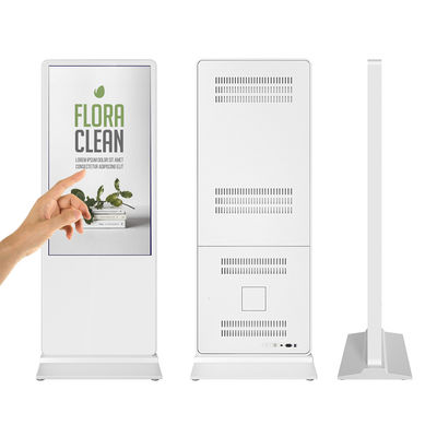 Z shape floor stand lcd multi touch screen digital interactive totems in Dubai supplier