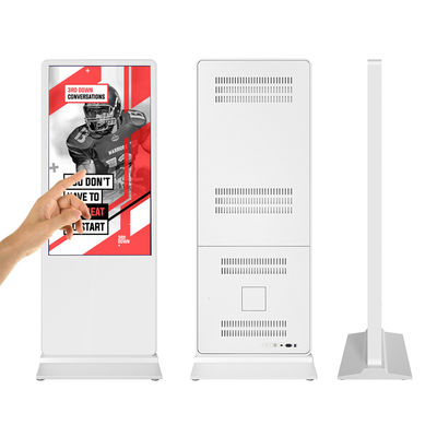 55inch standalone horizontal lcd touch screen all in one pc information kiosk display monitor support wall mount supplier