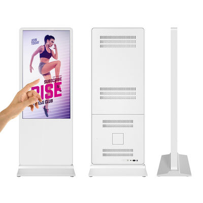 43 inch double screens monitors table player Floor Standing digital signage Kiosk lcd advertising player supplier