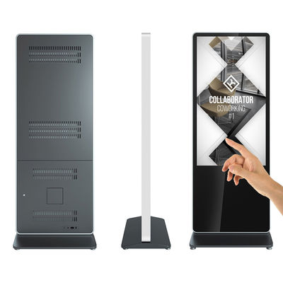 55 inch floor standing digital signage media player with touch screen  kiosk supplier