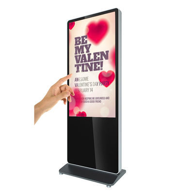 newest product network Android indoo floor standing 24/7 touch screen digital signage supplier