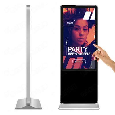 49 inch indoor lcd landscape touch screen advertising floor standing displays kiosk player supplier