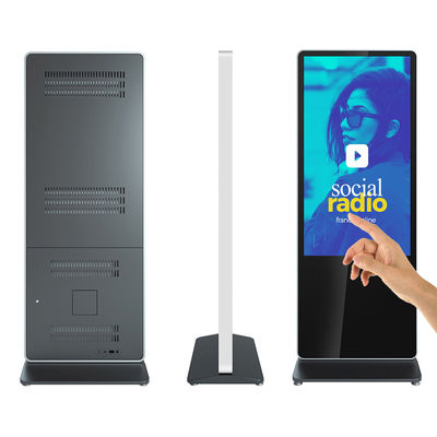 43 inch floor standing touch screen lcd kiosk display totem all in one pc printing machine with camera supplier