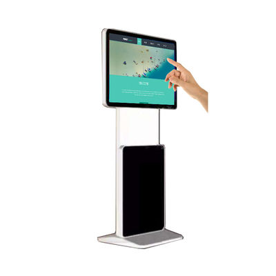 55inch stand alone double side lcd display slim multi touch screen kiosk supplier